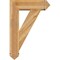 Ekena Millwork Traditional Arts and Crafts Rough Sawn Bracket w/ Offset Brace, Western Red Cedar, 8"W x 26"D x 38"H BKT0806X26X38TRA03RWR - alternate 2